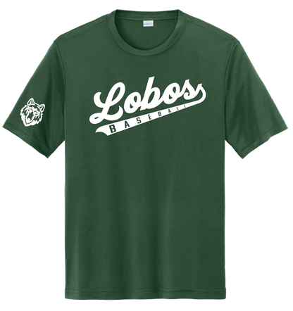 Lobos Script Moisture-Wicking Short Sleeve Tee