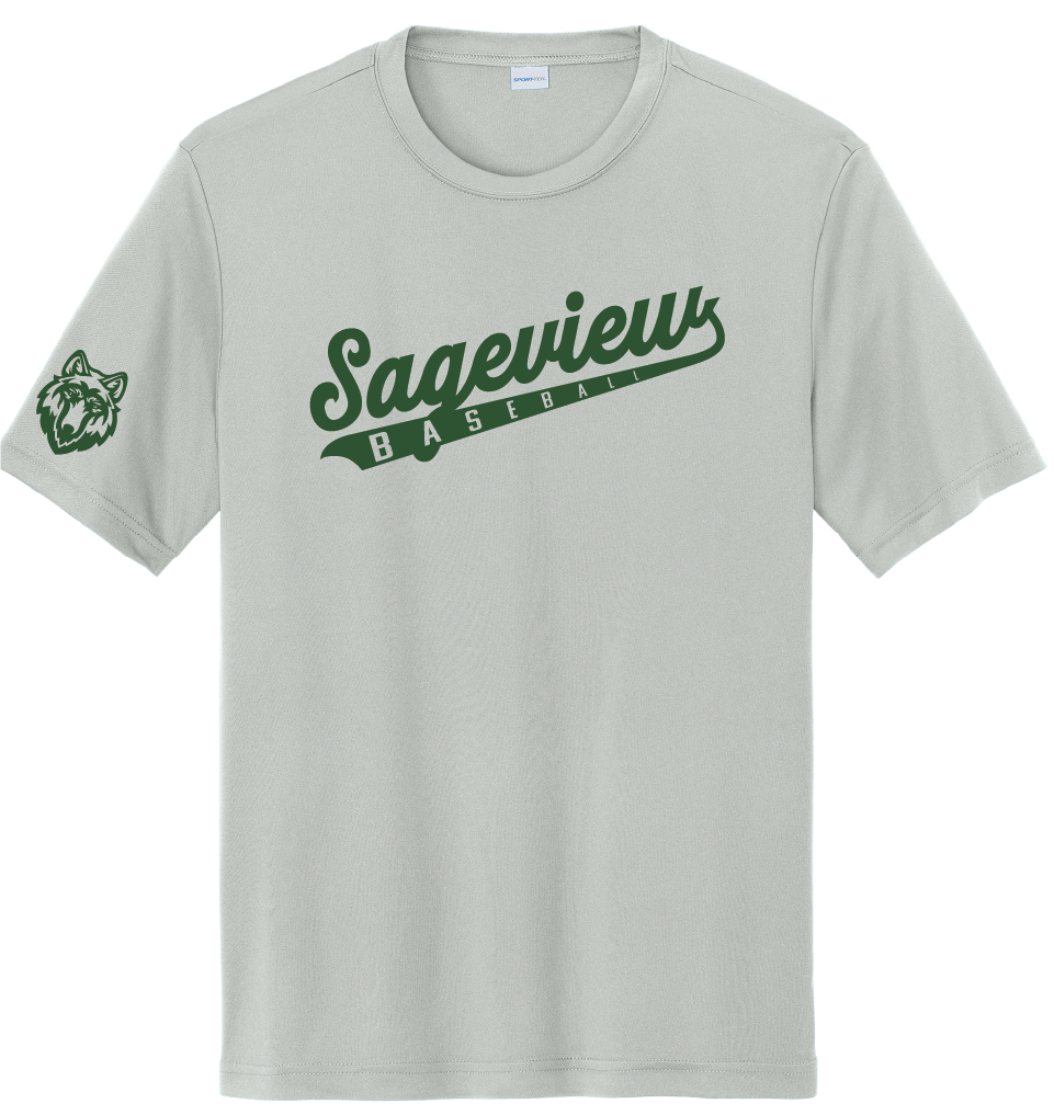Sageview Script Moisture-Wicking Short Sleeve Tee
