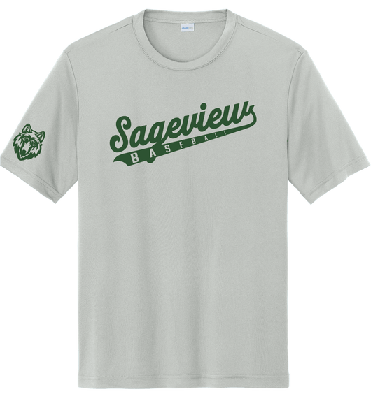 Sageview Script Moisture-Wicking Short Sleeve Tee