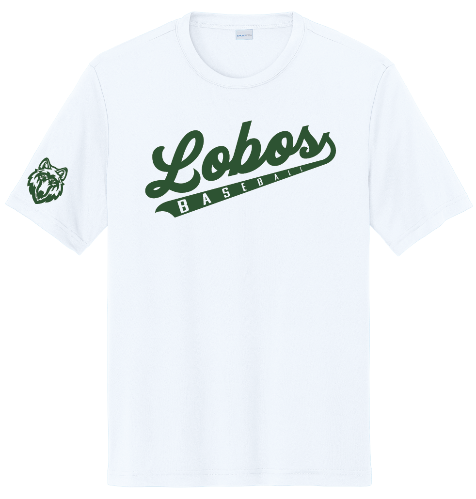 Lobos Script Moisture-Wicking Short Sleeve Tee