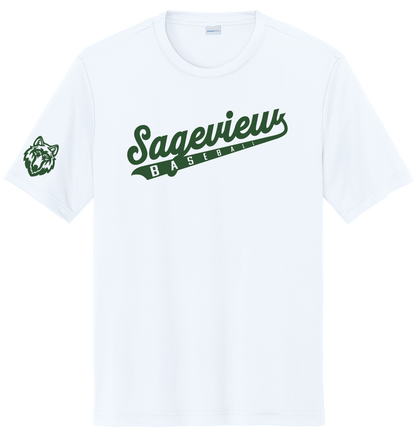 Sageview Script Moisture-Wicking Short Sleeve Tee