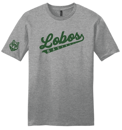 Lobos Script Baseball T-Shirt