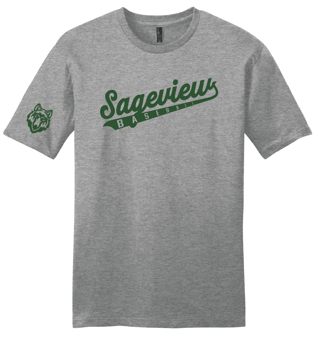 Sageview Script Baseball T-Shirt