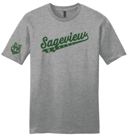Sageview Script Baseball T-Shirt