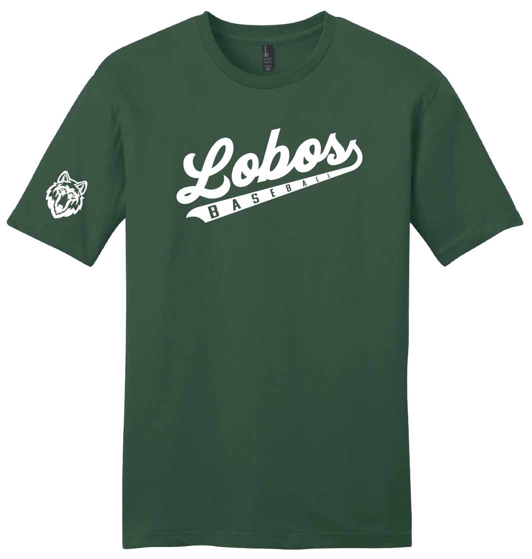 Lobos Script Baseball T-Shirt