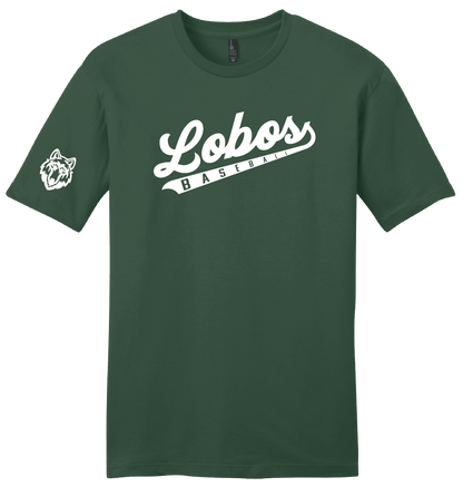 Lobos Script Baseball T-Shirt