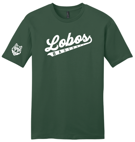 Lobos Script Baseball T-Shirt