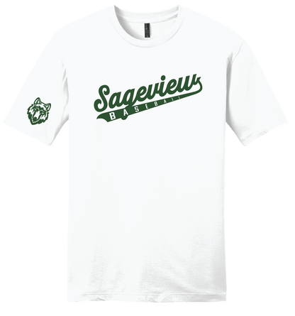 Sageview Script Baseball T-Shirt