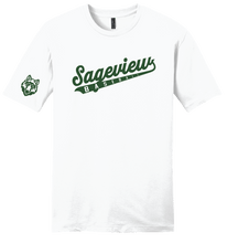 Load image into Gallery viewer, Sageview Script Baseball T-Shirt

