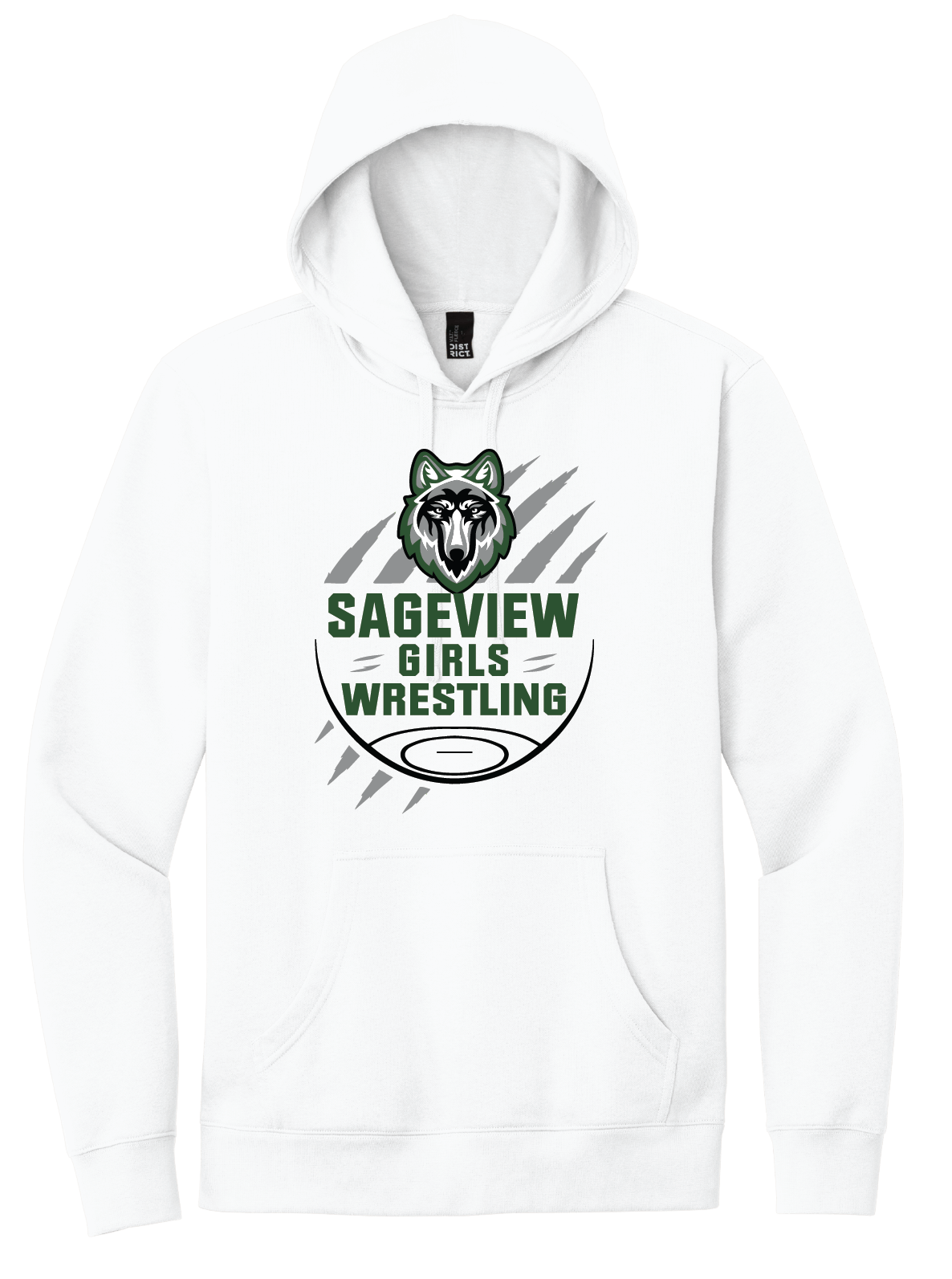 Sageview Girl's Wrestling Team Logo Hoodie