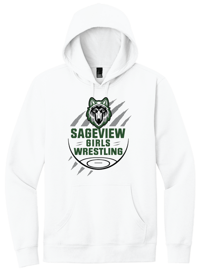 Sageview Girl's Wrestling Team Logo Hoodie
