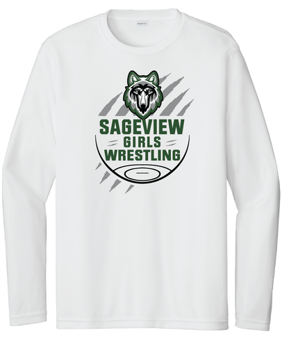 Sageview Girl's Wrestling Team Logo Long Sleeve