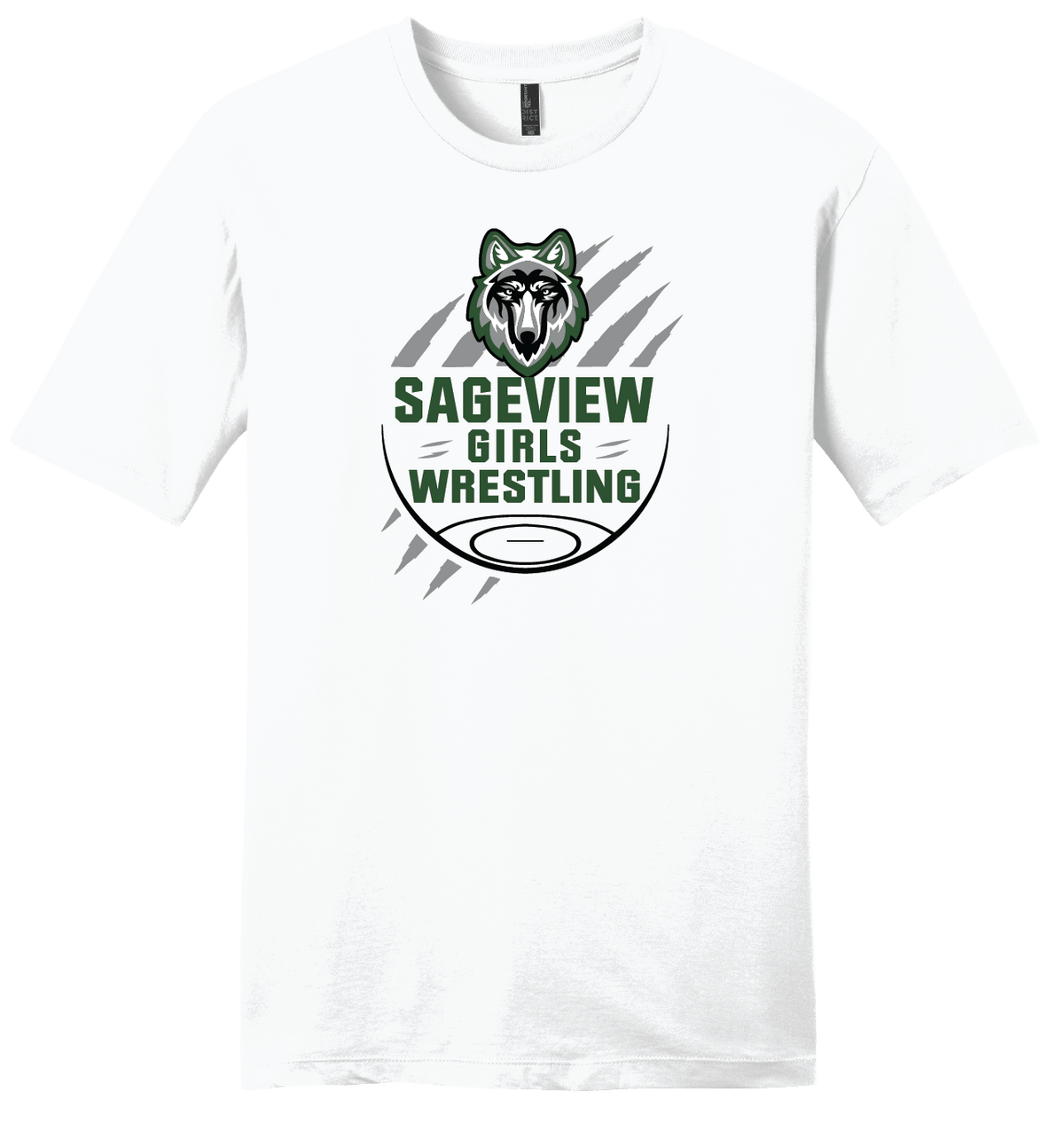 Sageview Girl's Wrestling Team Logo Tee