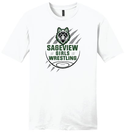 Sageview Girl's Wrestling Team Logo Tee